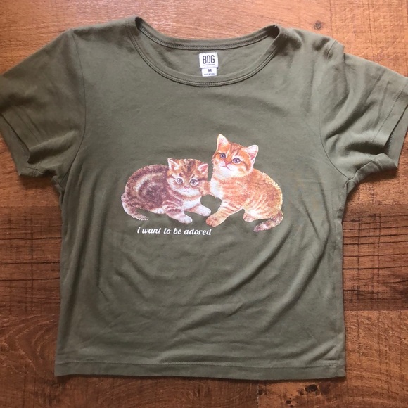 BDG Tops - Urban Outfitters Kitten Tee